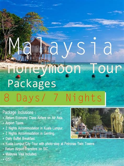 honeymoon all inclusive vacations in malaysia